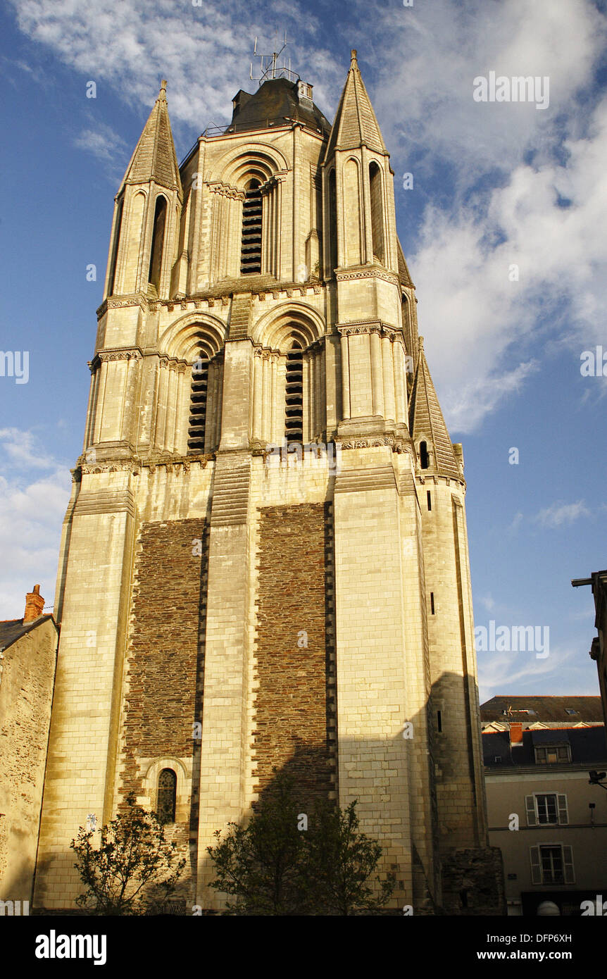 Trinity Church. Ronceray abadía. Angers. Francia. Foto de stock