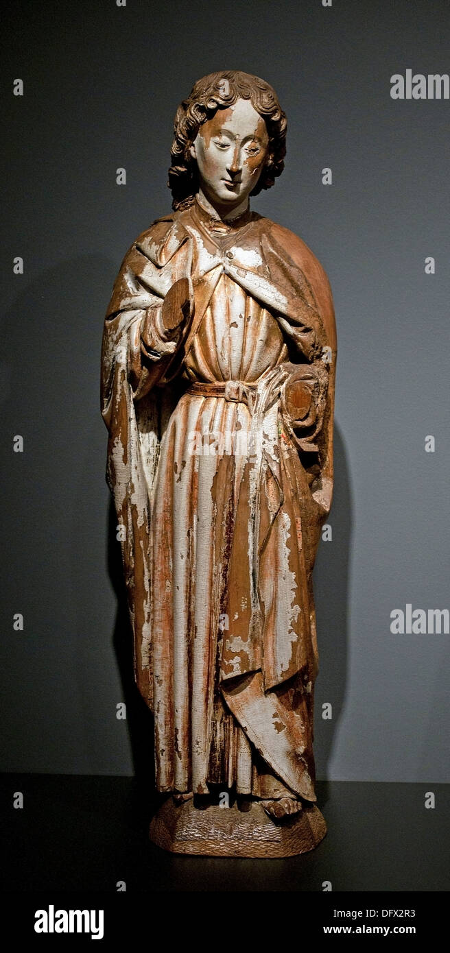El evangelista san Juan 1460-1480 Master de las Estatuas de 's Hertogenbosch Koudewater Holanda Foto de stock
