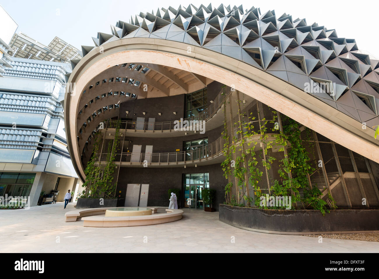 Instituto de Ciencia y Tecnología en la ciudad de Masdar en Abu Dhabi, Emiratos Arabes Unidos UAE Foto de stock