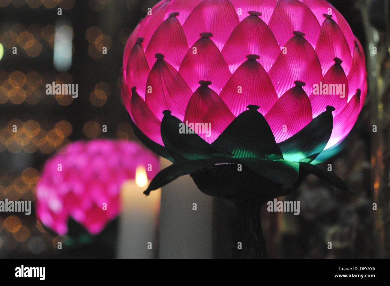 Lámpara en forma de flor de loto en fotografías e imágenes de alta  resolución - Alamy