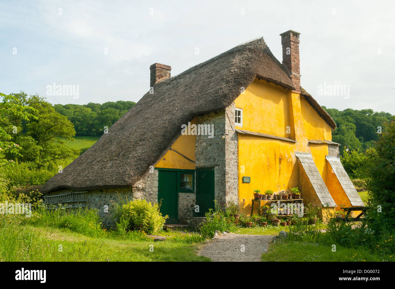 Antigua Panadería confitería de Branscombe, Devon, Inglaterra Foto de stock