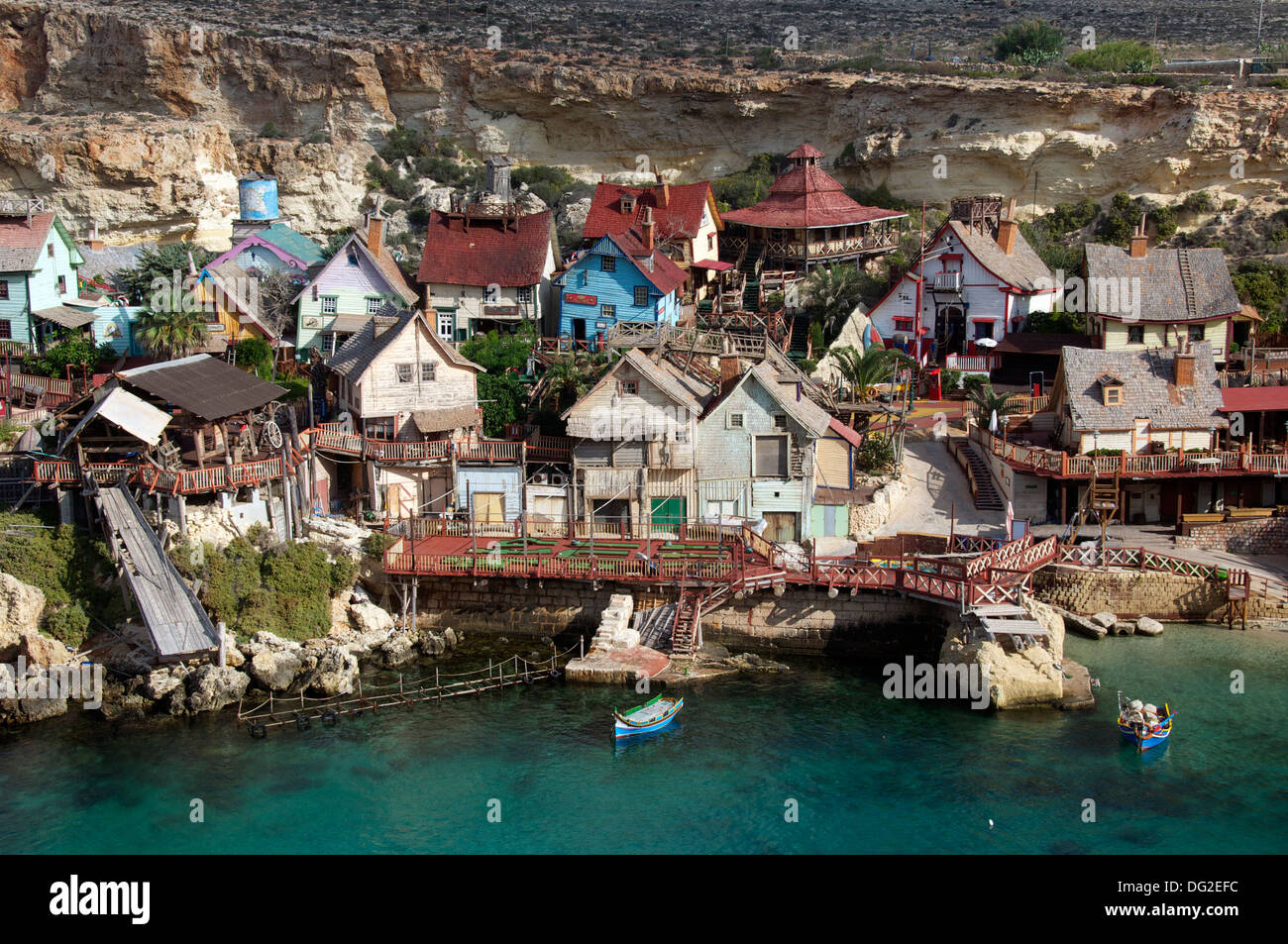 Popeye Village Mellieha Malta Foto de stock