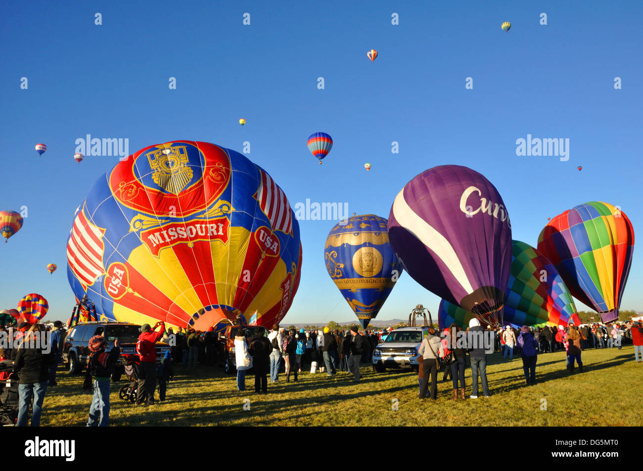 El Albuquerque International Balloon Fiesta 2013 en Albuquerque, Nuevo México, EE.UU. Foto de stock