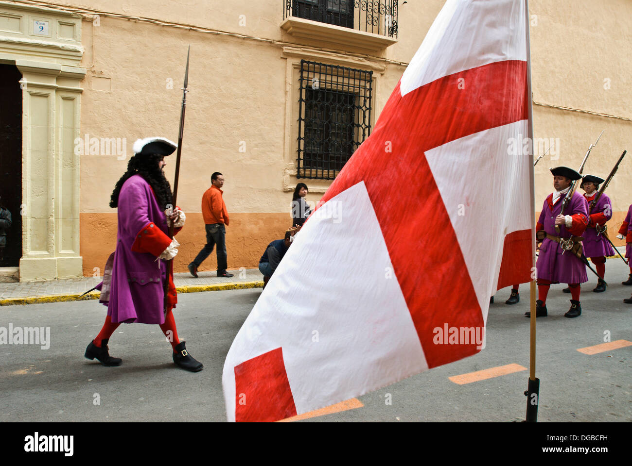 La batalla de Almansa, Albacete fest conmemorativa. Castilla-La Mancha, Spain Foto de stock