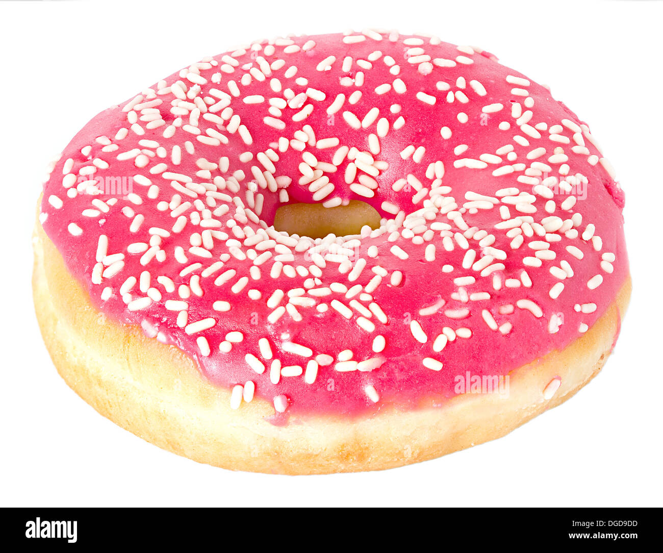 Donut aislado sobre fondo blanco. Foto de stock