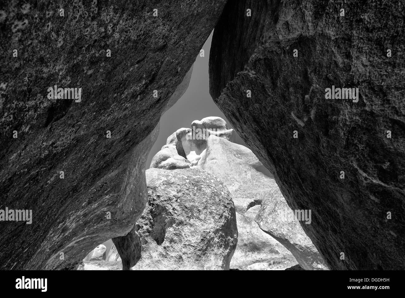 La colina del castillo, Isla del Sur, Nueva Zelanda. En 2002 fue nombrado "Centro espiritual del Universo' por el Dalai Lama. Foto de stock