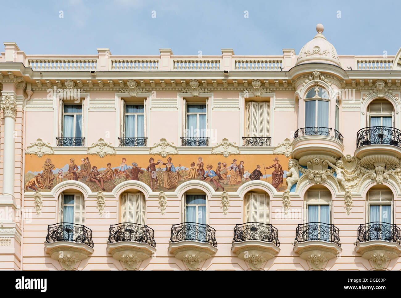 El Hermitage Hotel Monaco Foto de stock