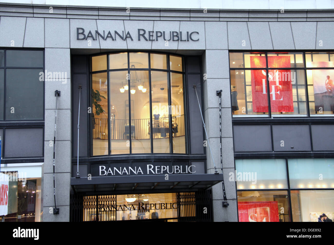 Tienda Banana Republic en la Ciudad de Nueva York Foto de stock