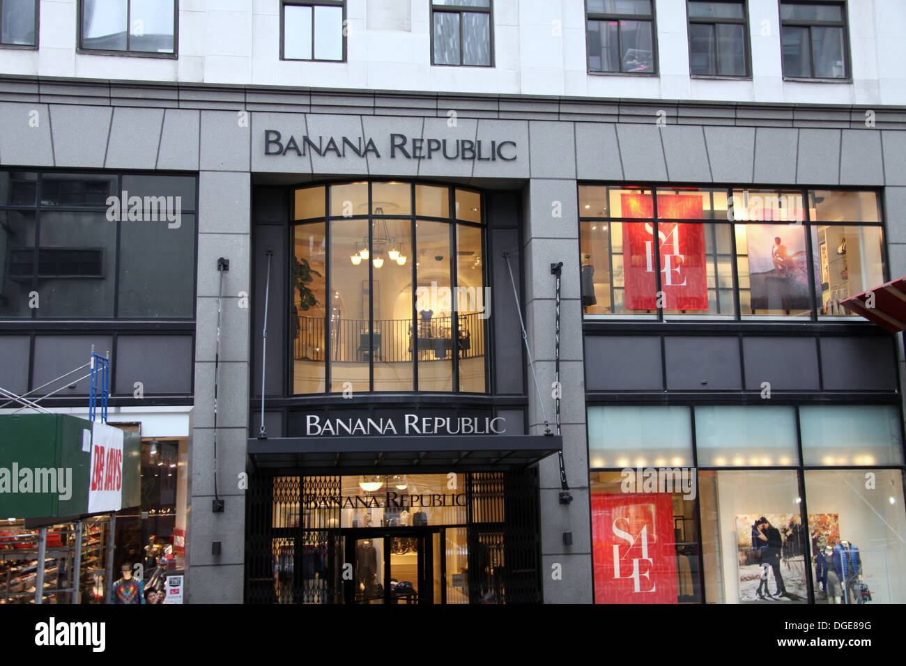 Tienda Banana Republic en la Ciudad de Nueva York Foto de stock