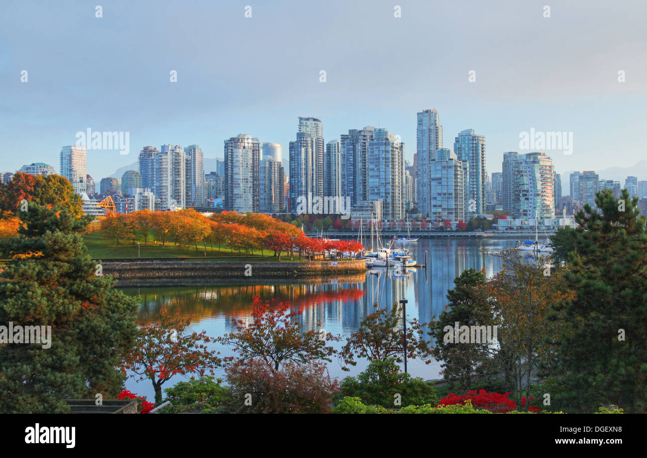 En Vancouver, British Columbia, Canadá Foto de stock