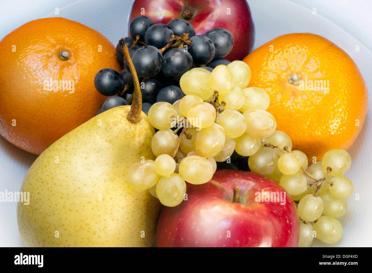 Plato de fruta - apple Foto de stock