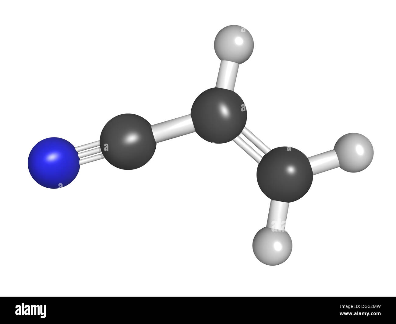 Molécula de acrilonitrilo, poliacrilonitrilo (PAN) y de plástico ABS ( acrilonitrilo butadieno estireno) Bloque de creación. Bola y stick  Fotografía de stock - Alamy