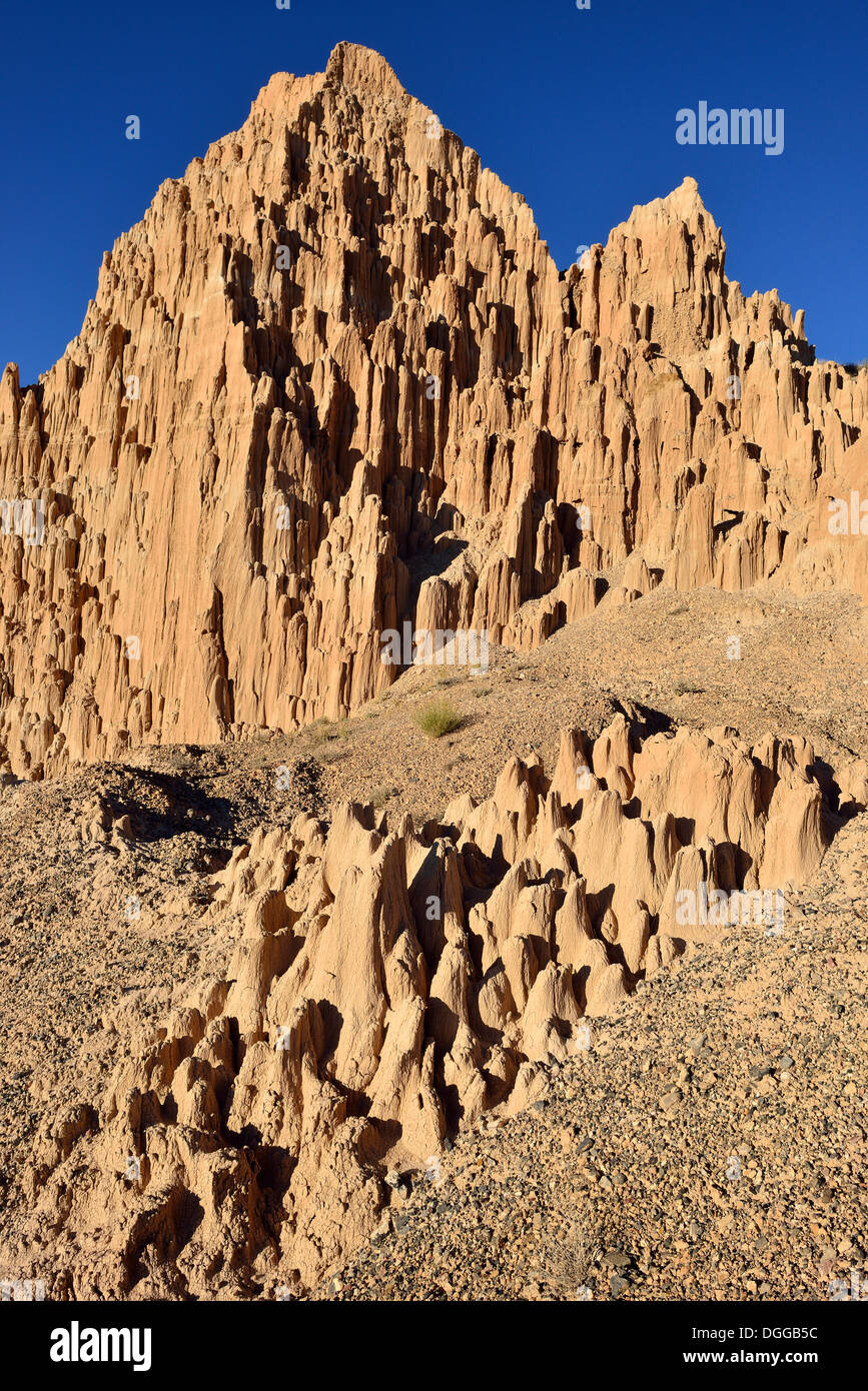 Panaca formación rocosa en Cathedral Gorge State Park, Nevada, EE.UU., América del Norte Foto de stock
