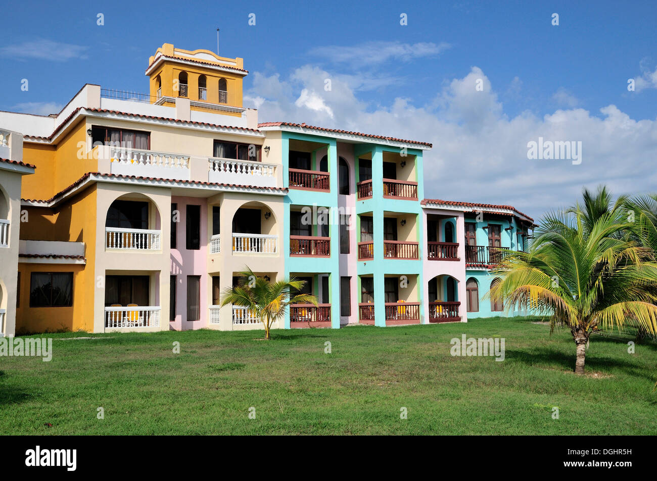 Hotel Trinidad del Mar, paquetes de vacaciones, Playa Ancón, cerca de Trinidad, Cuba, El Caribe Foto de stock