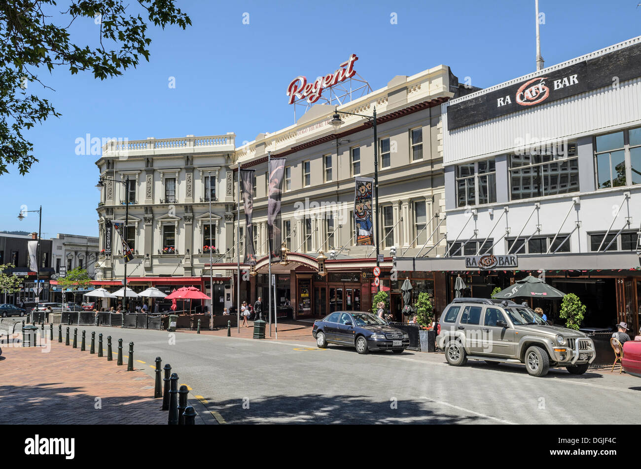 El famoso Regent Hotel, Dunedin (Isla del Sur, Nueva Zelanda, Oceanía Foto de stock
