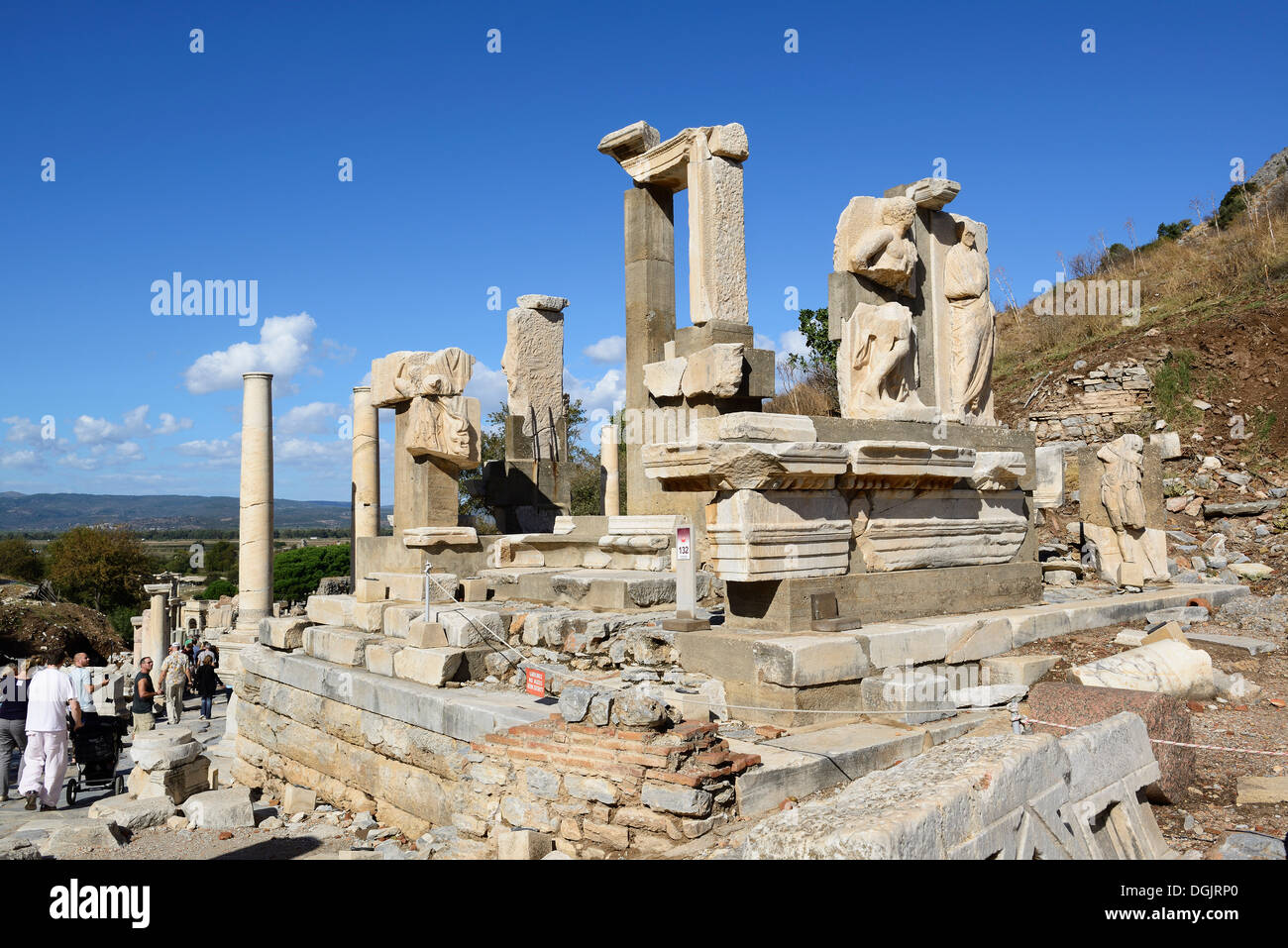 Hydreion, la antigua ciudad de Éfeso, Efes, Sitio del Patrimonio Mundial de la UNESCO, al Mar Egeo, Turquía Foto de stock