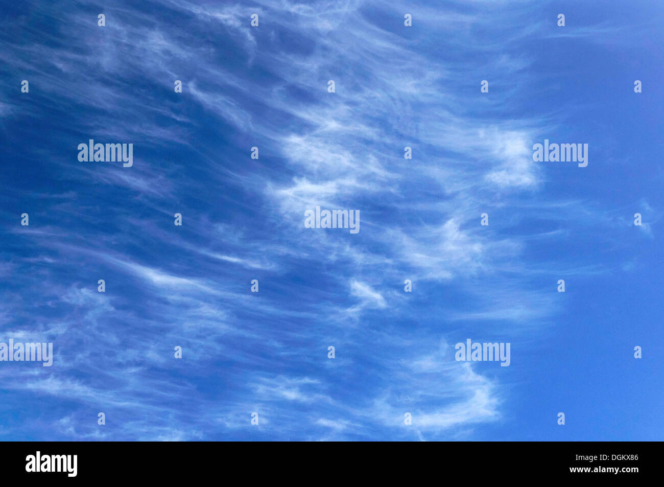 Las nubes cirros, Hamburgo, Hamburgo, Alemania. Foto de stock