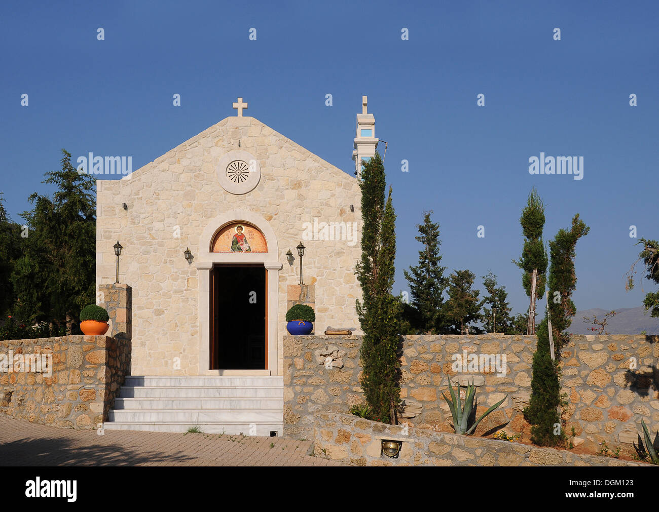 Capilla, Stalida, Stalis, Creta, Grecia, Europa PublicGround Foto de stock