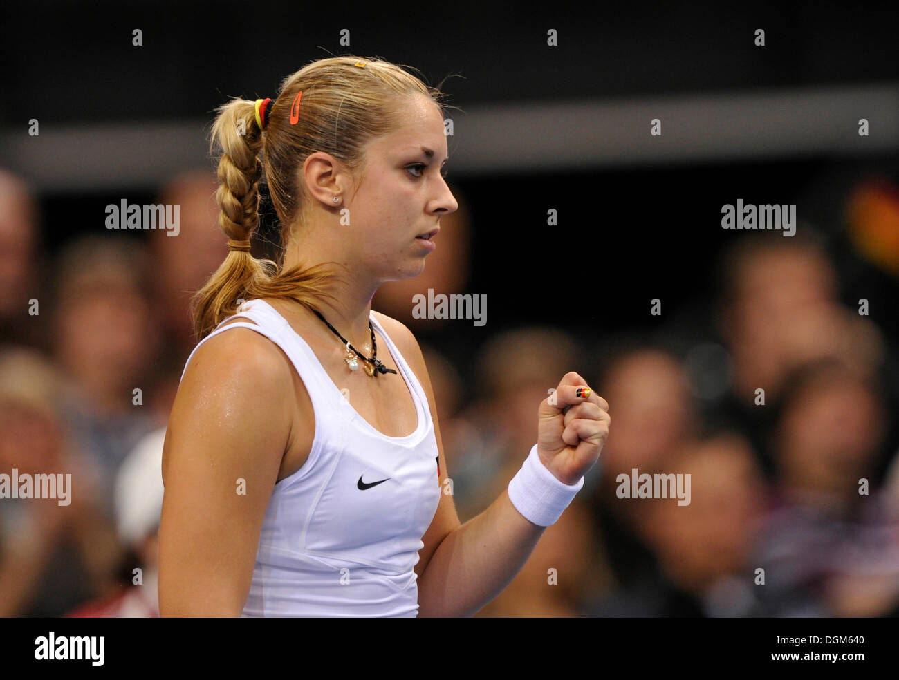 Sabine Lisicki, GER, partido de tenis internacional, Alemania vs. República Checa, FedCup, Federaciones Copa, Grupo Mundial 2012 Foto de stock