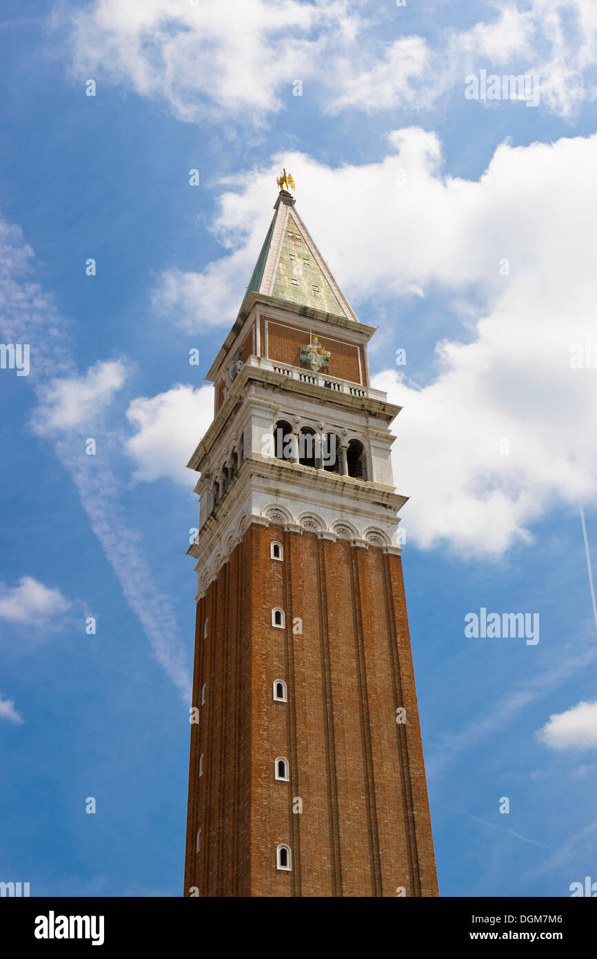 El campanile, la torre de la campana, Venecia, Italia, Europa Foto de stock