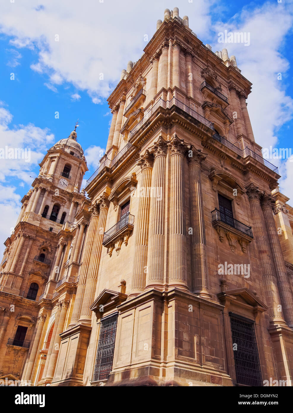 La Catedral de la Encarnación en Málaga, Andalucía, España Foto de stock