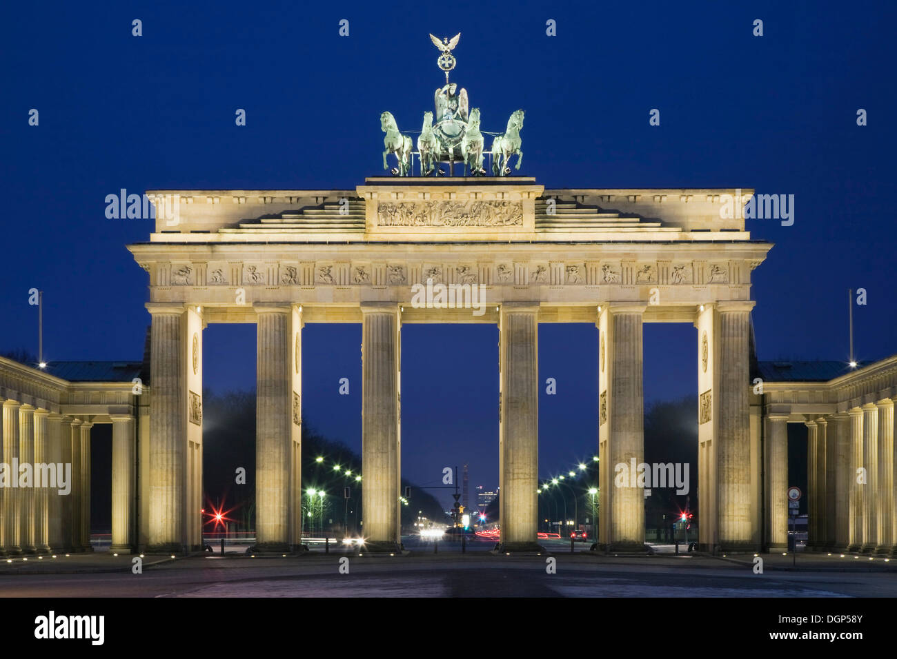 Brandenburger Tor o Puerta de Brandeburgo, Berlín Foto de stock