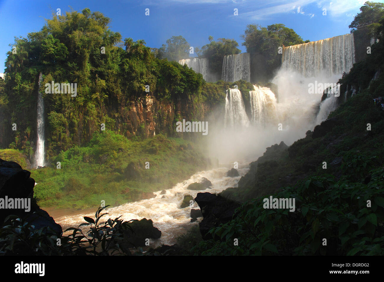 Cataratas de Iguazú, Puerto Iguazú, Argentina, Sudamérica Foto de stock