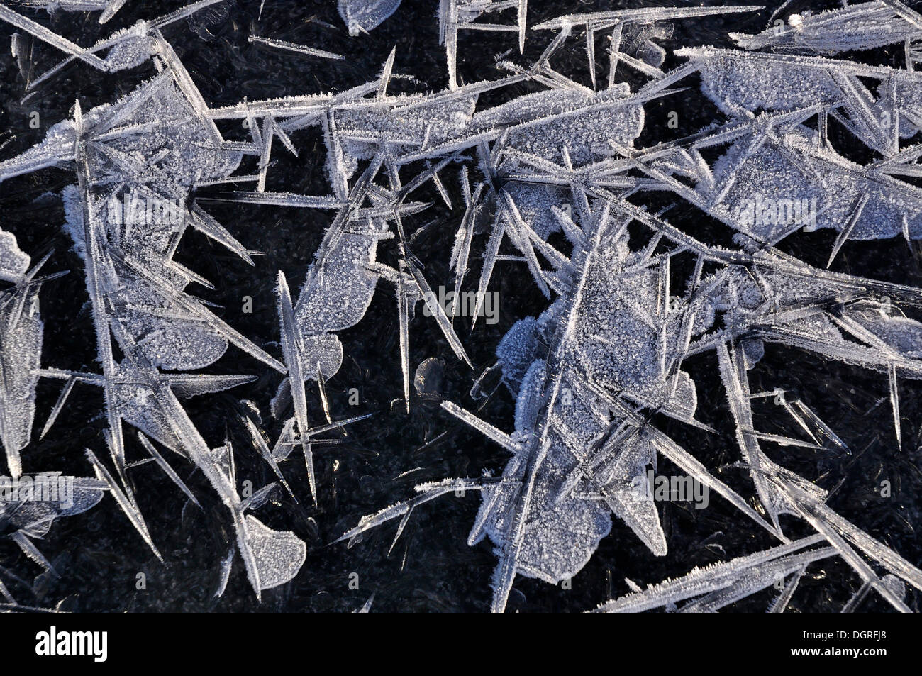 Los cristales de hielo Foto de stock