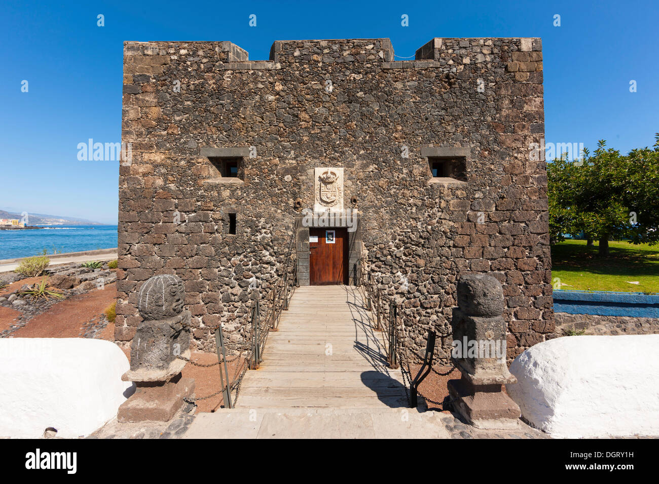 Fortaleza del Castillo San Felipe en Playa Jardin, Puerto de la Cruz,  Tenerife, Islas Canarias, España Fotografía de stock - Alamy