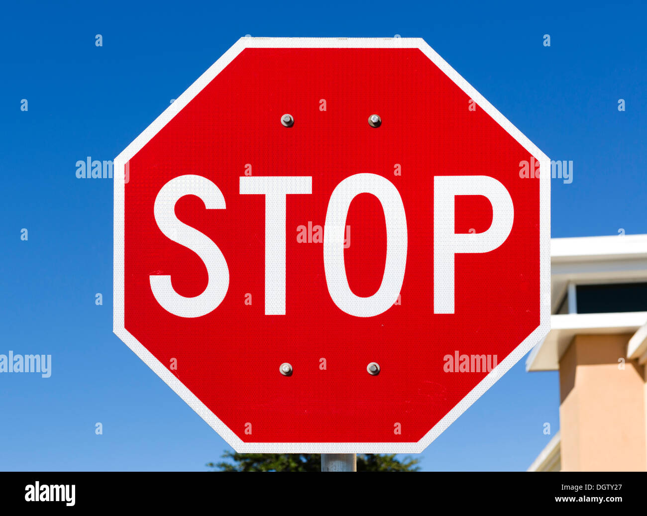 La señal de stop, Florida, EE.UU. Foto de stock