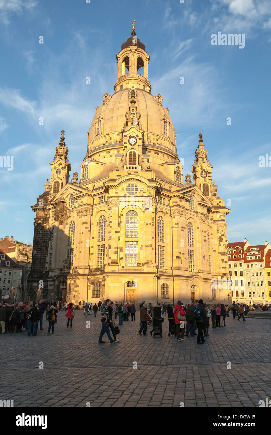 Frauenkirche, Dresde, Sajonia, Alemania Foto de stock