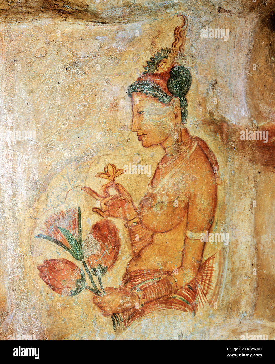 Nube Girl', petroglifos, fresco mural, pintura en Lion Rock, Sitio del  Patrimonio Mundial de la UNESCO, Sigiriya, Zentralprovinz Sigirija  Fotografía de stock - Alamy