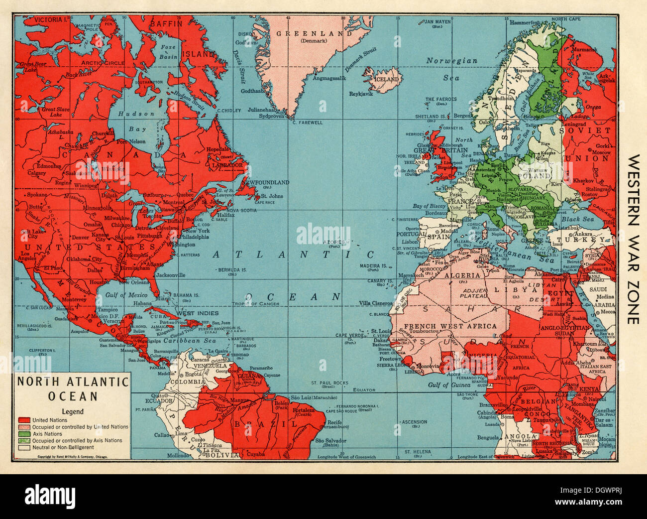 Mapa de la segunda guerra mundial fotografías e imágenes de alta resolución  - Alamy