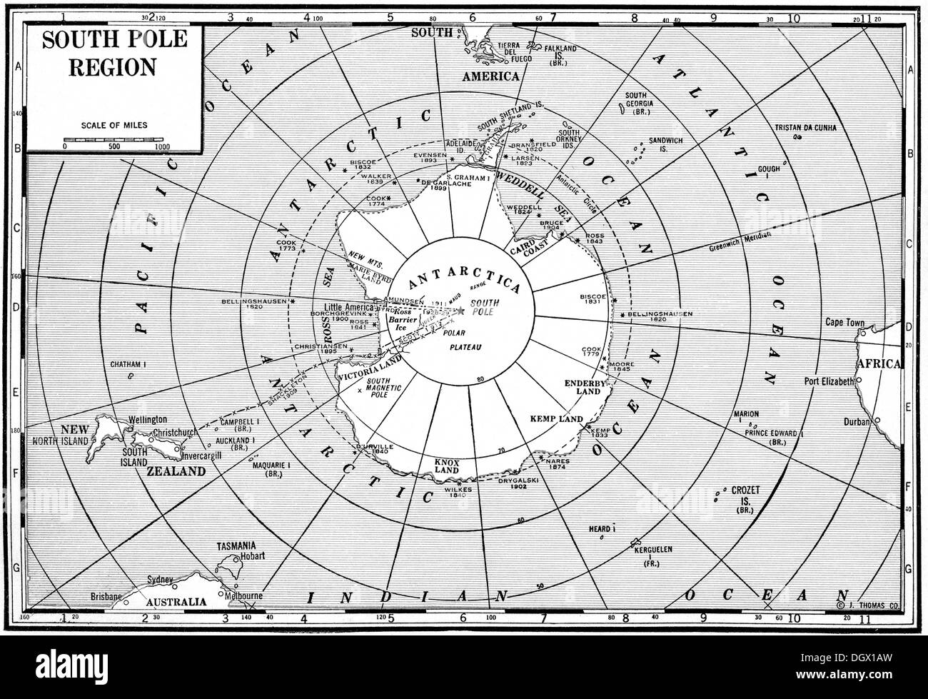 Mapa de la antártida fotografías e imágenes de alta resolución Alamy