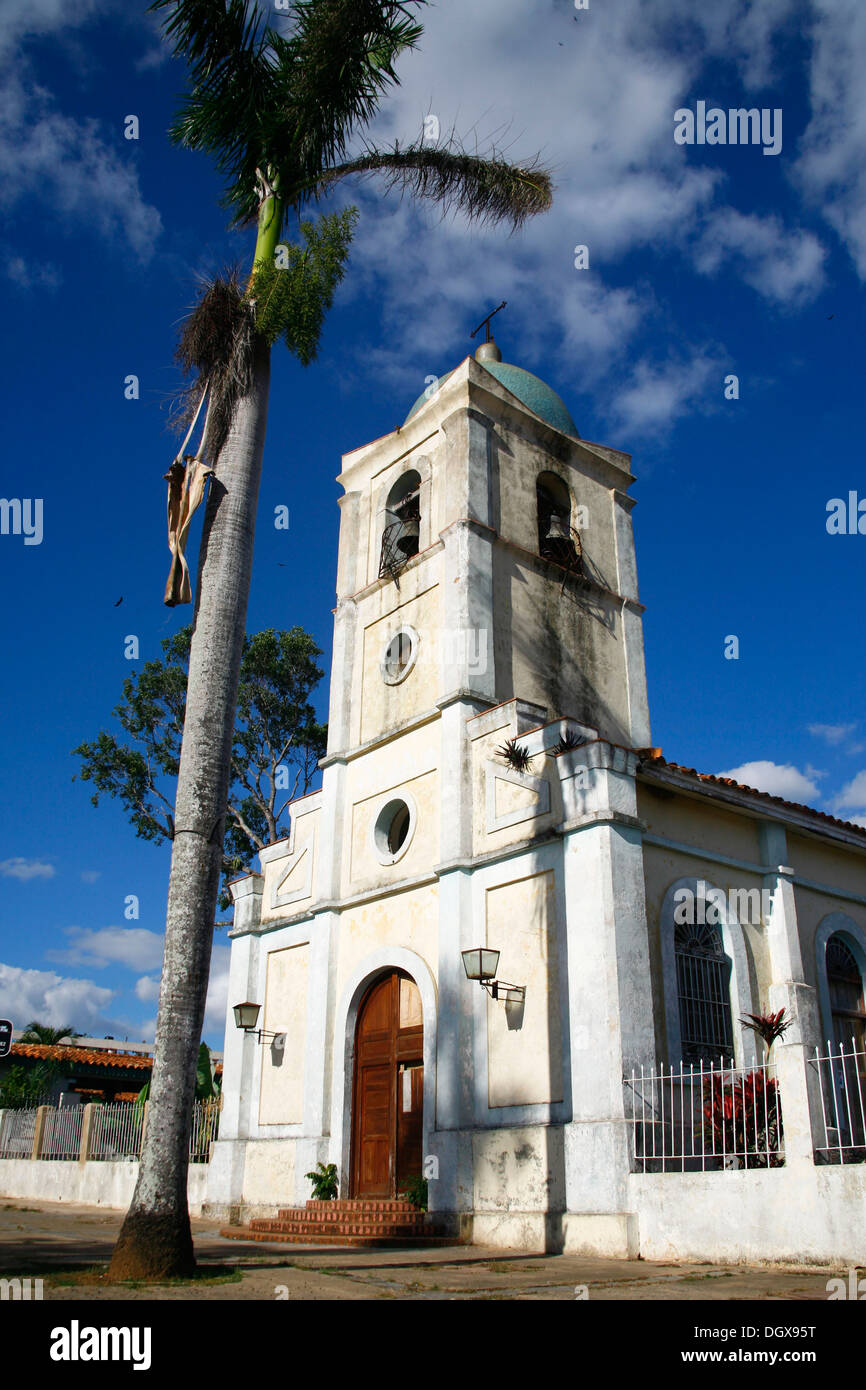 Iglesia de Viñales, Cuba, Antillas Mayores, el Caribe Foto de stock