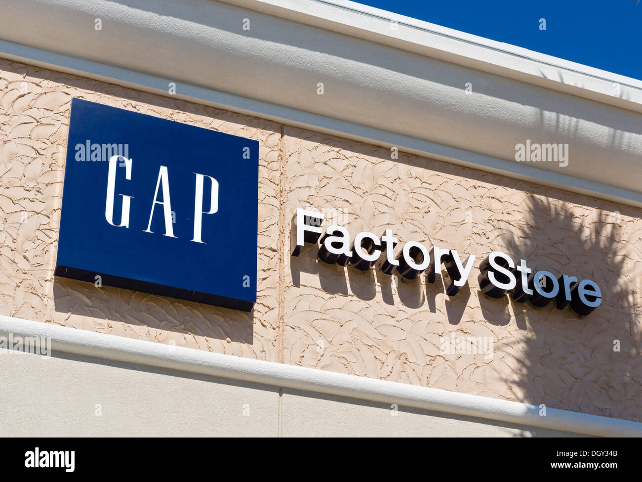 Brecha Tienda de fábrica en Orlando Premium Outlets Mall, Vineland Avenue, Lake Buena Vista, Orlando, Florida, EE.UU. Foto de stock