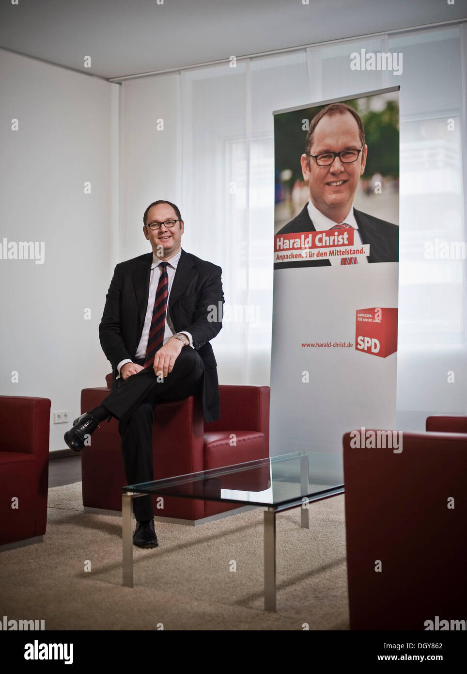 Harald Cristo, empresario, inversor financiero, tesorero de la SPD, Berlín Foto de stock