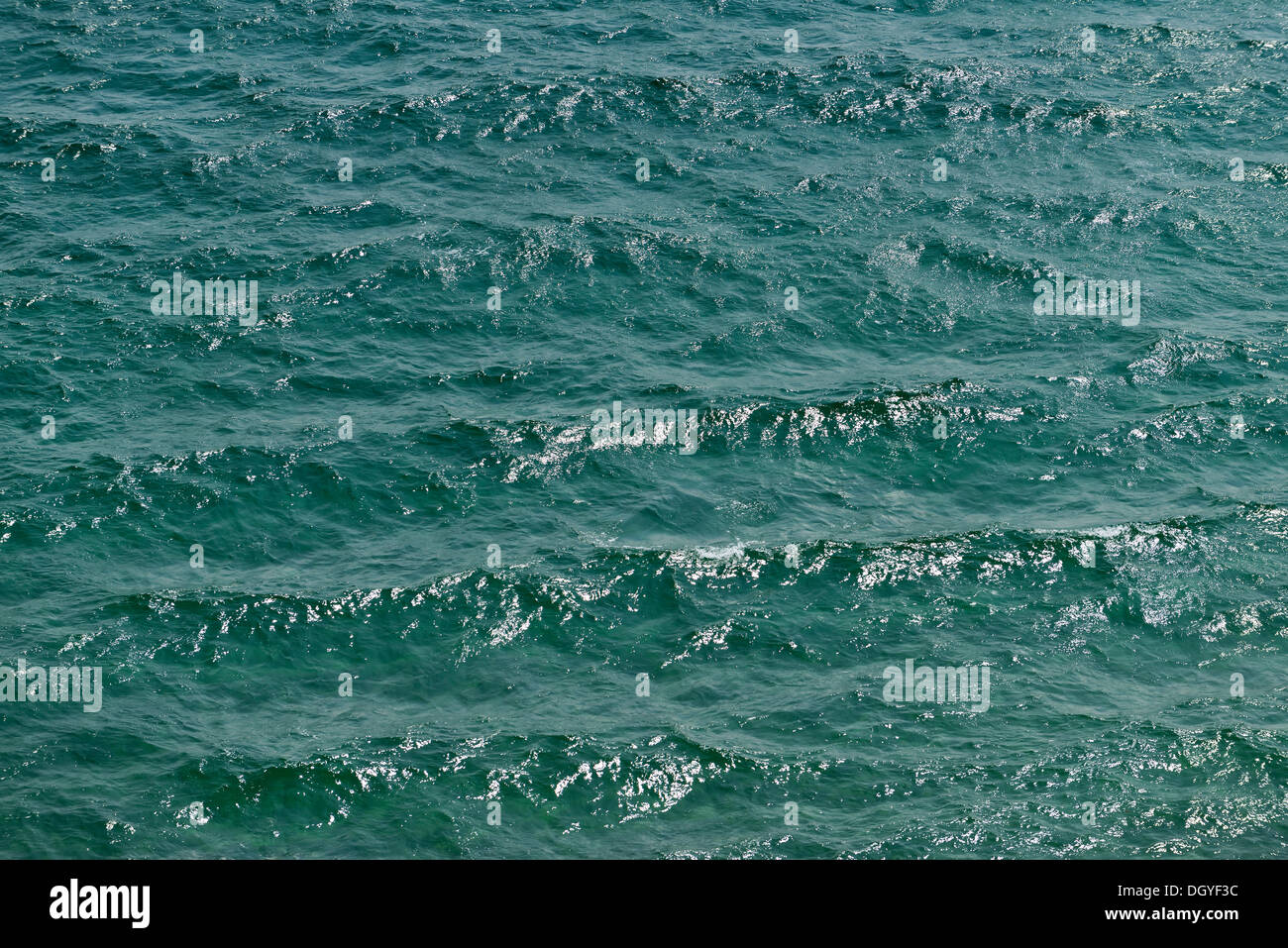 Las olas en el mar, Skagen, de Jutlandia, Dinamarca Foto de stock
