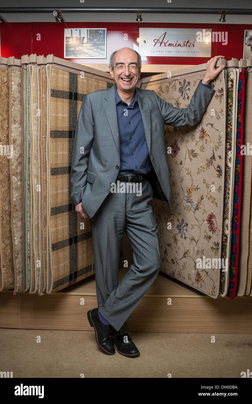 Stephen Boyd, el inversionista que guardan las alfombras Axminster desde la administración se convierte en su nuevo Presidente. Foto de stock