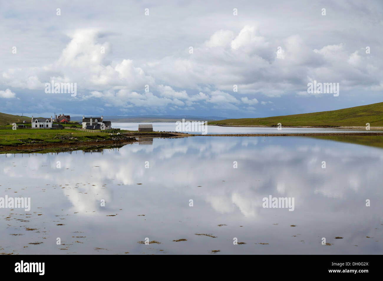 West Sandwick; gritar; Shetland; UK Foto de stock