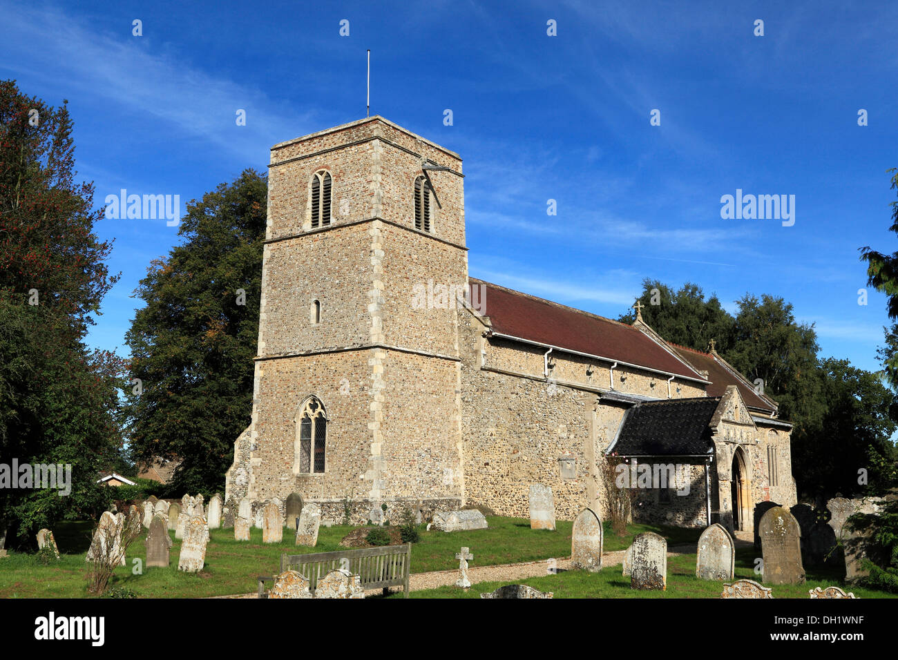 Weston Longueville iglesia, Norfolk, Inglaterra, parroquia de diarista Parson Woodforde Foto de stock