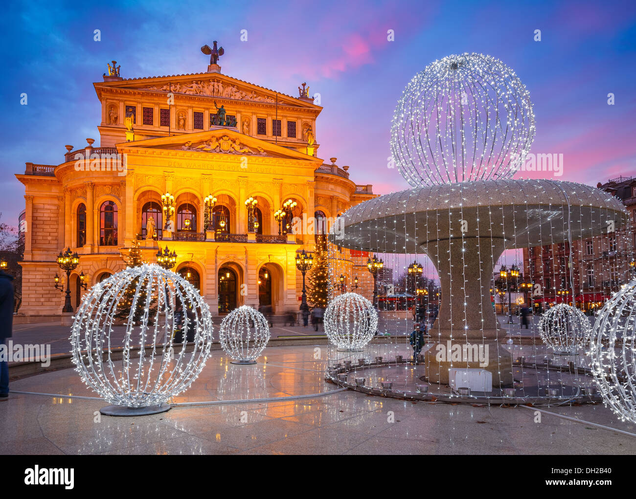 Alte Oper en Frankfurt. Foto de stock
