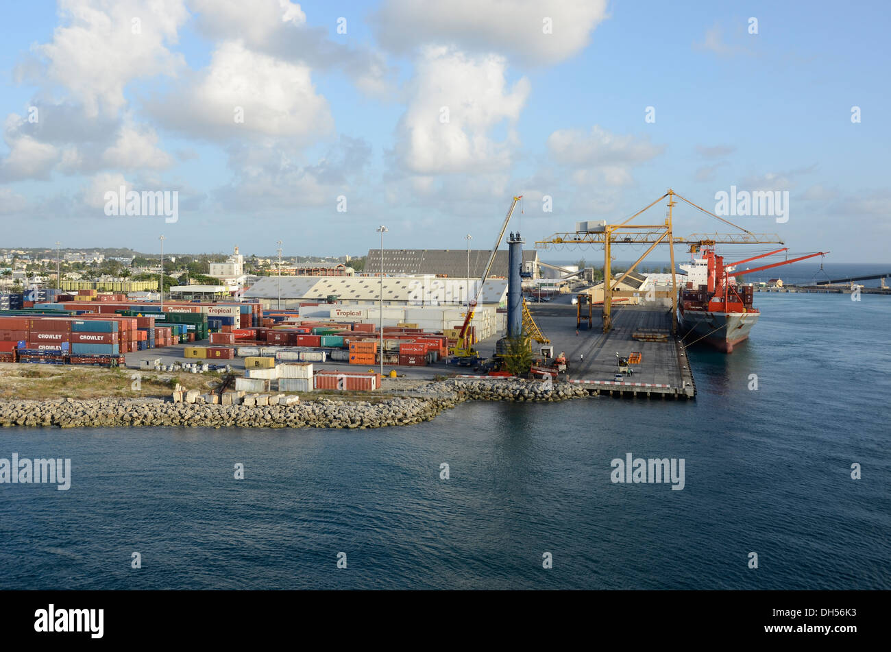 Puerto de Cruceros de Bridgetown en Barbados. Foto de stock