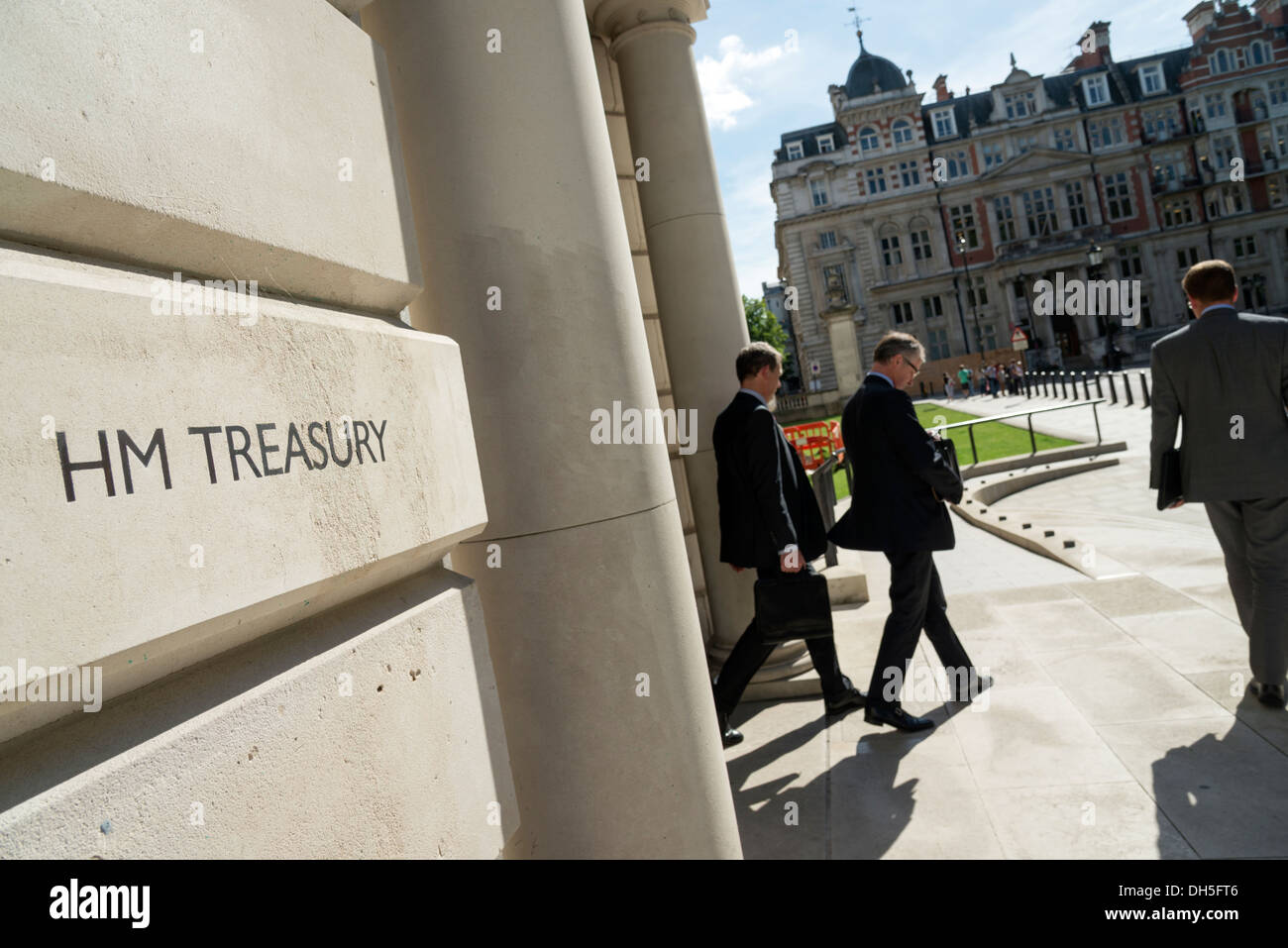 HM Treasury, Londres, Inglaterra, Reino Unido. Foto de stock
