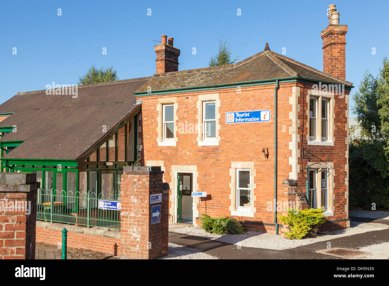 Oficina de Información Turística, Newark en Trento, Nottinghamshire, Inglaterra, Reino Unido. Foto de stock