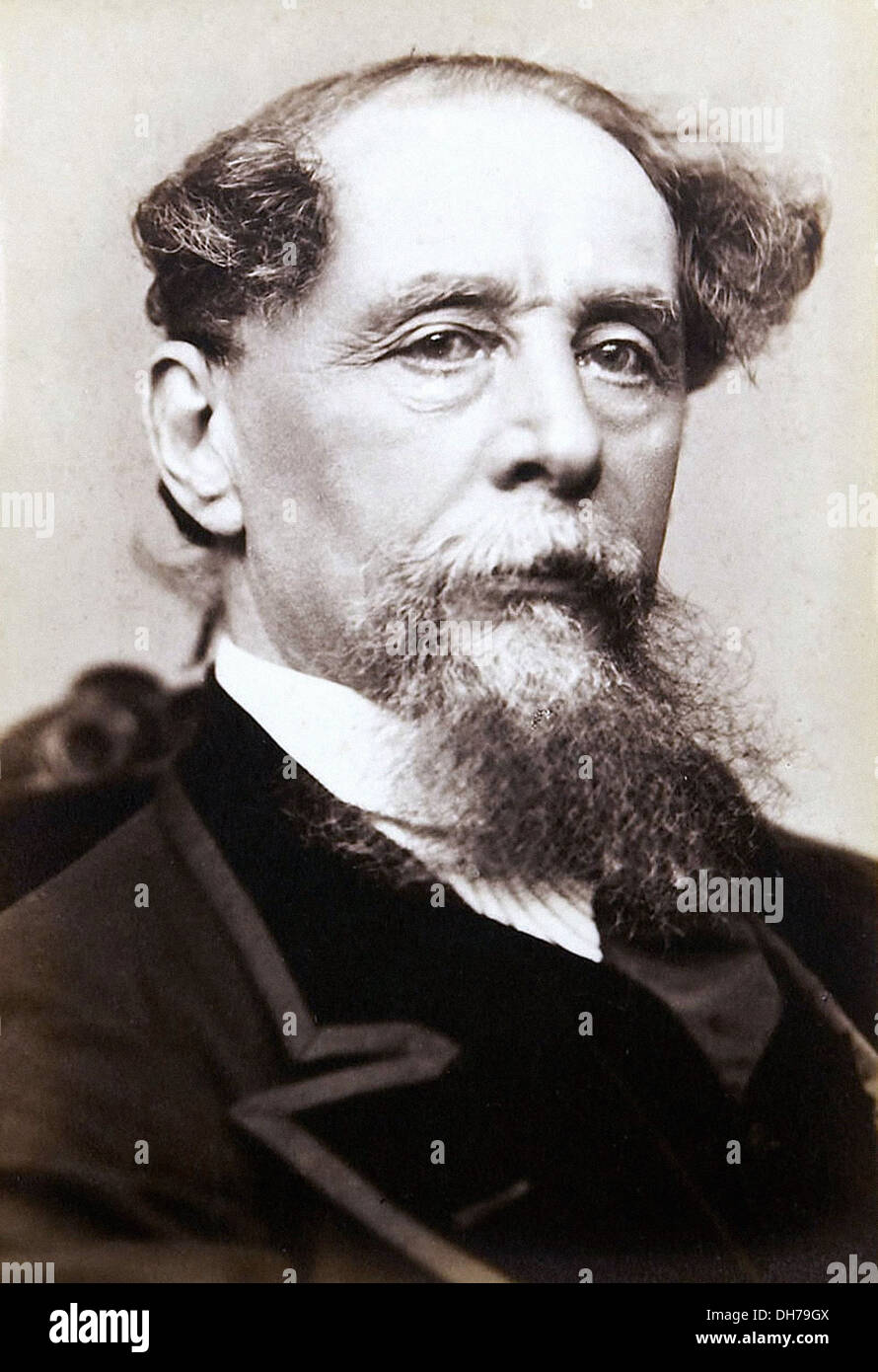 Charles Dickens - 7 de febrero de 1812 - 9 de junio de 1870 - escritor inglés Foto de stock