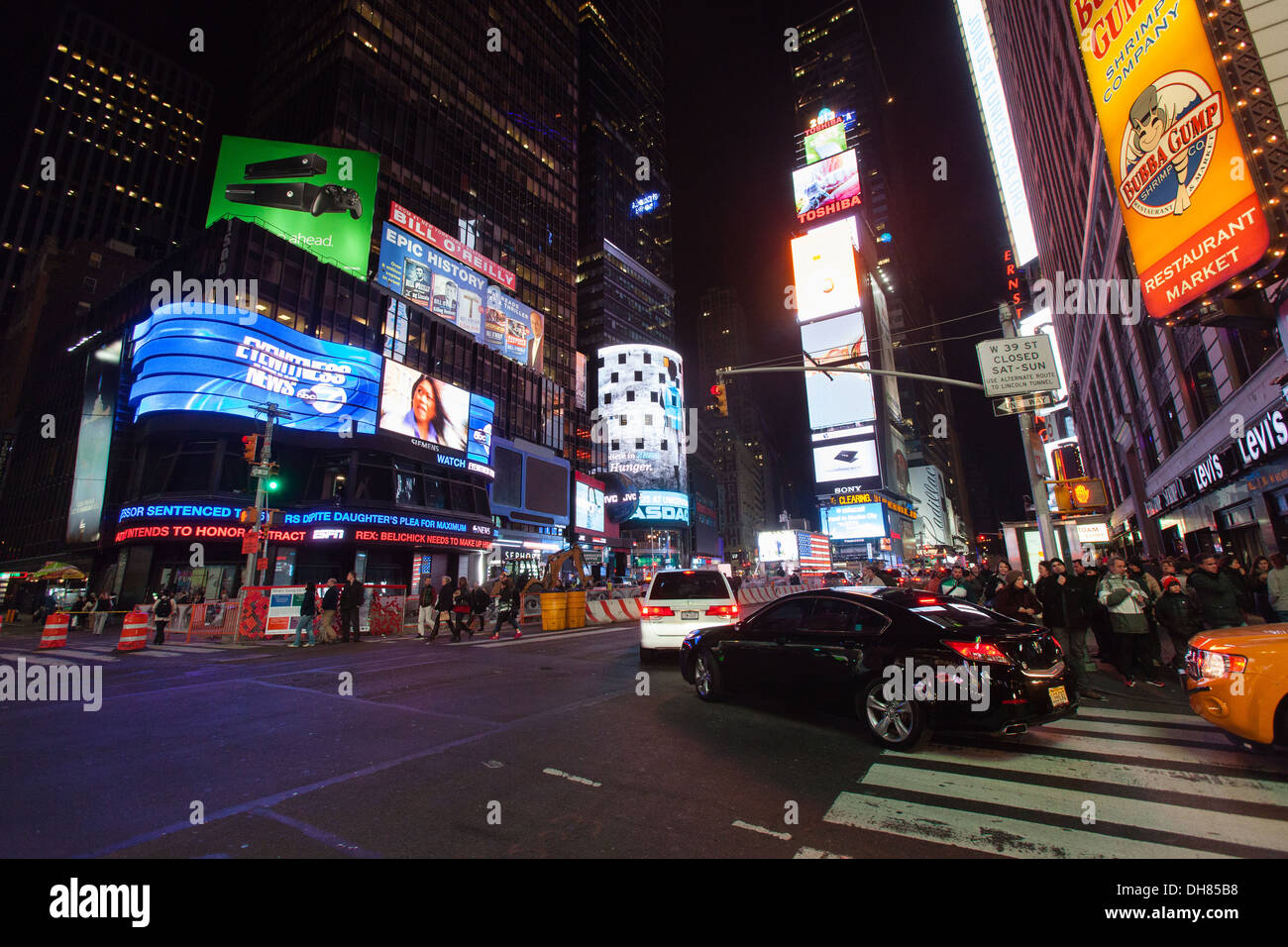 Times Square, Nueva York, Estados Unidos de América. Foto de stock