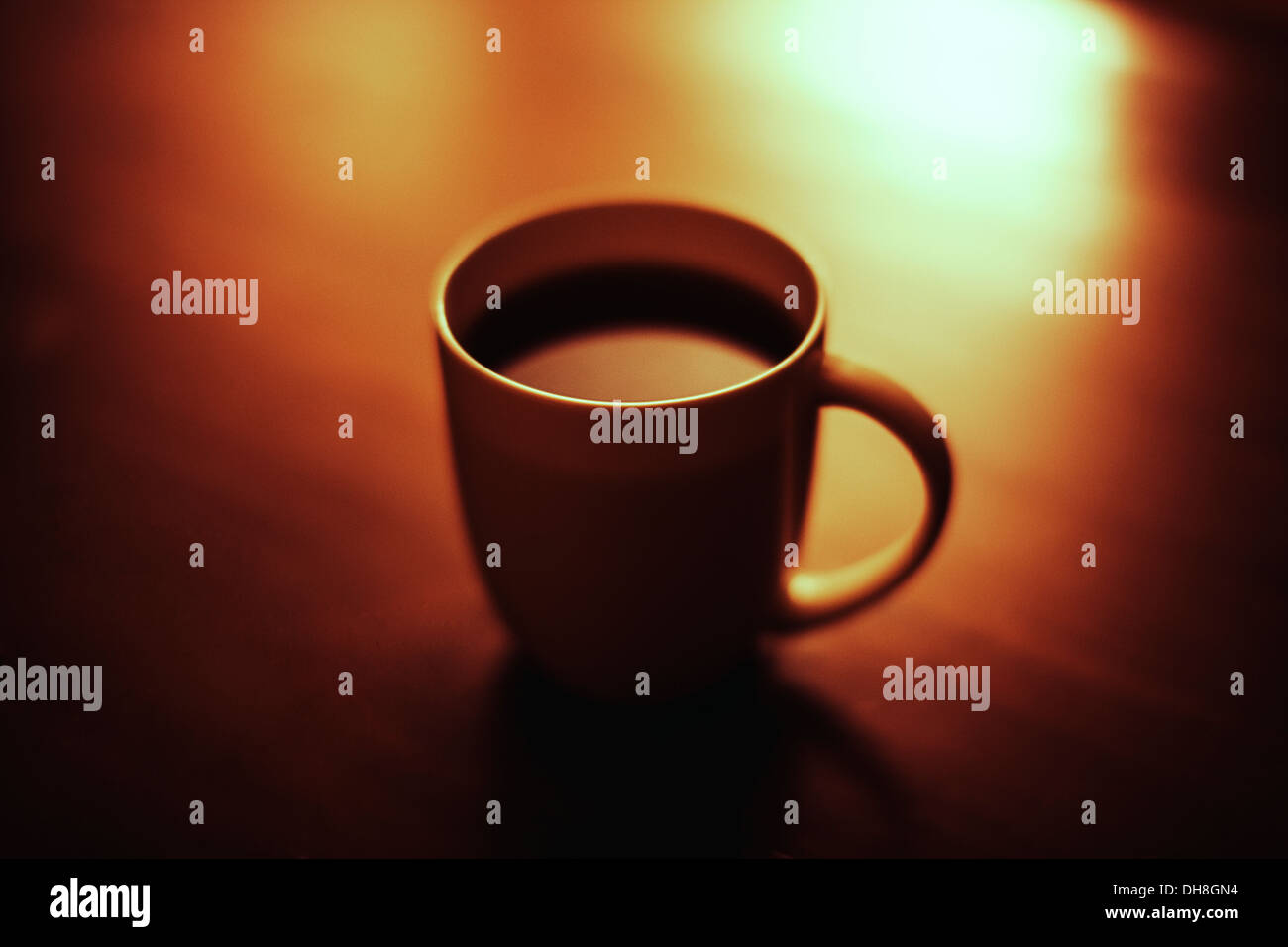 Taza de café negro Foto de stock
