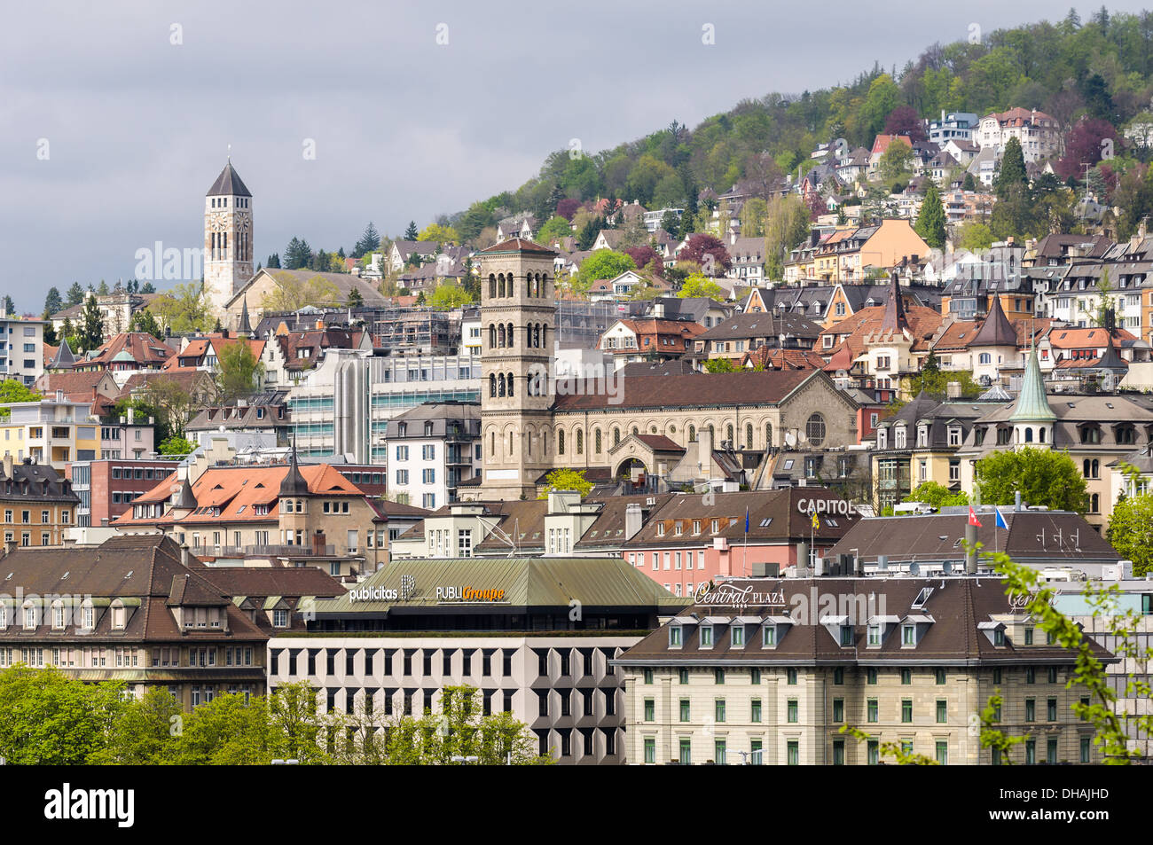 Zurich, Suiza: el viejo centro de la ciudad Foto de stock