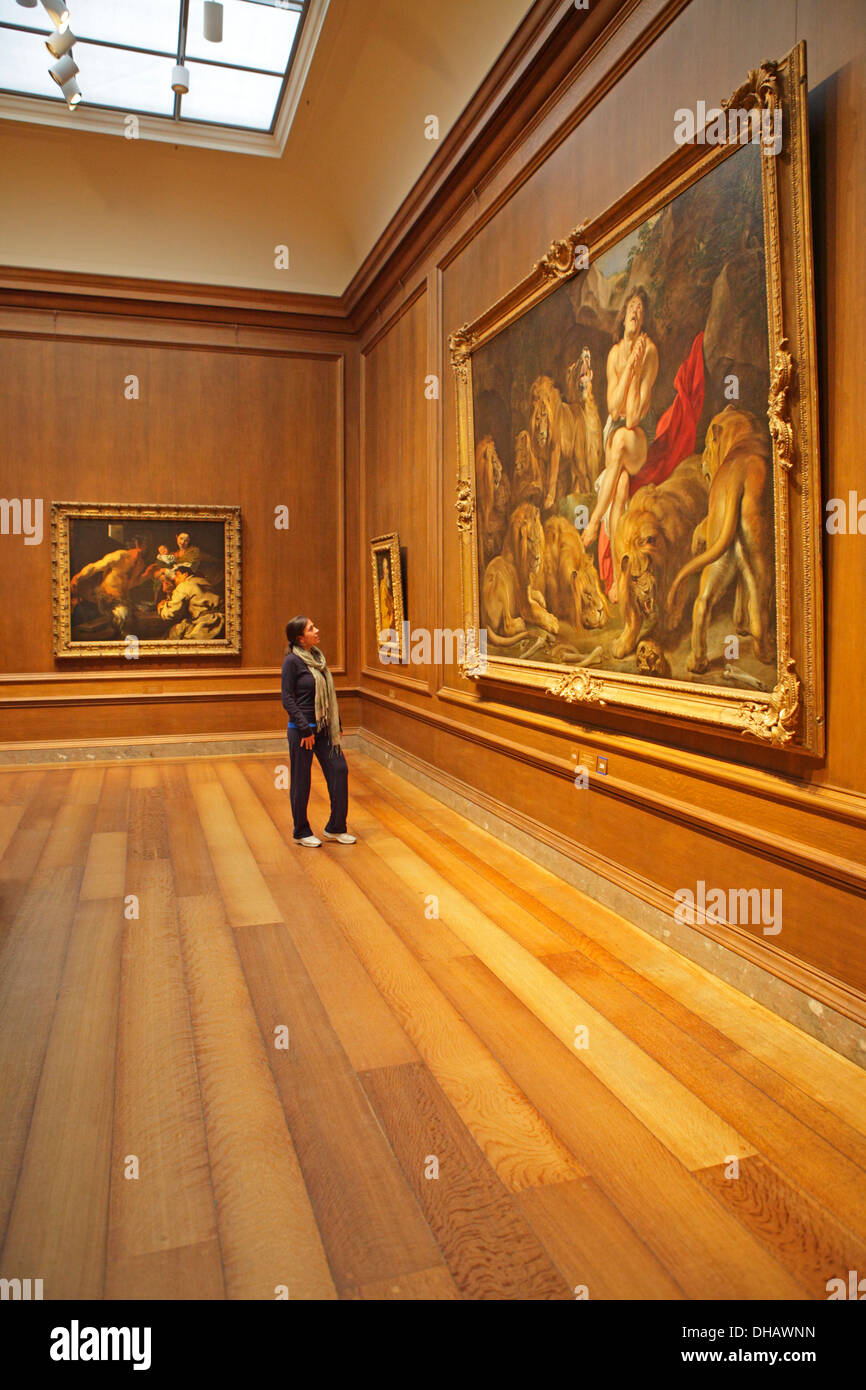 Daniel en el foso de los Leones por Rubens, Galería Nacional de Arte,  Washington, .,  Fotografía de stock - Alamy